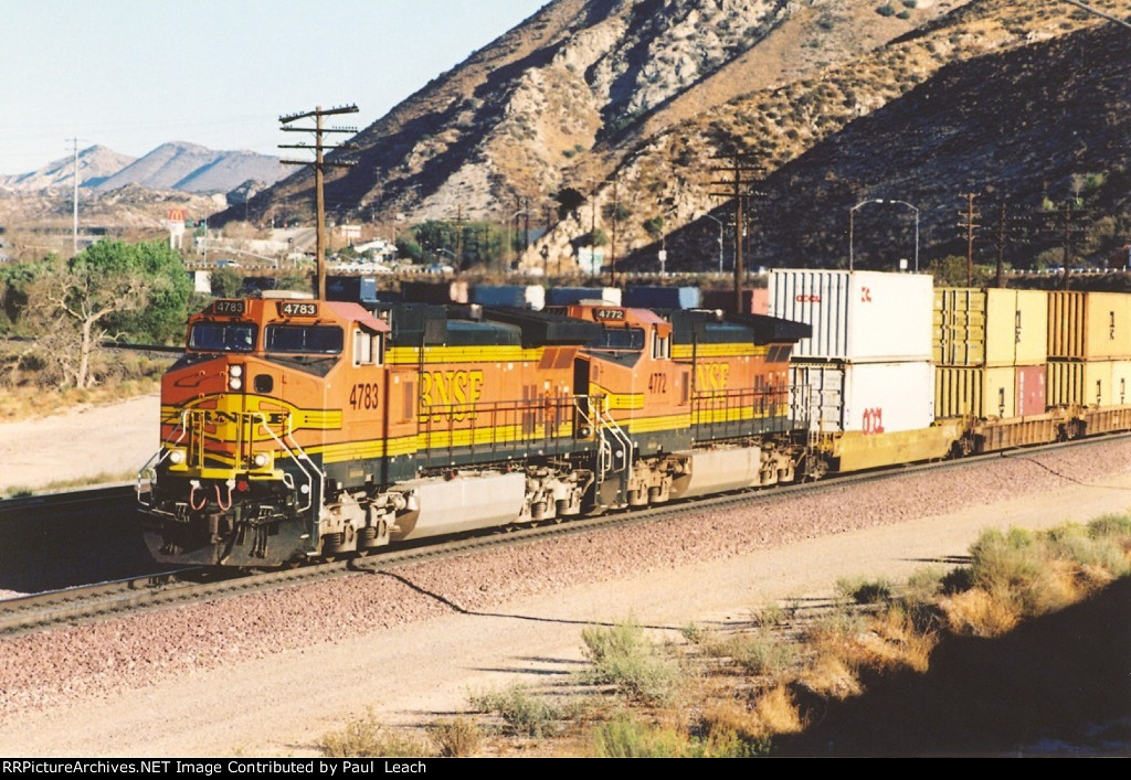 Westbound stack train
